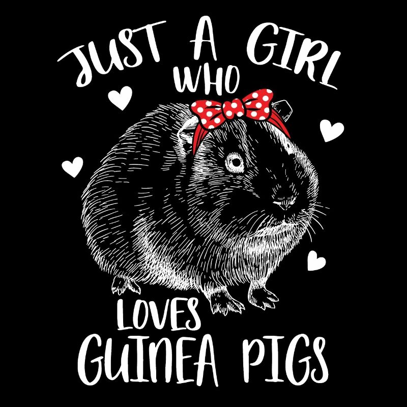 Nur ein Mädchen, das Meerschweinchen liebt