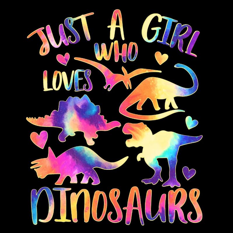 Nur ein Mädchen, das Dinosaurier liebt