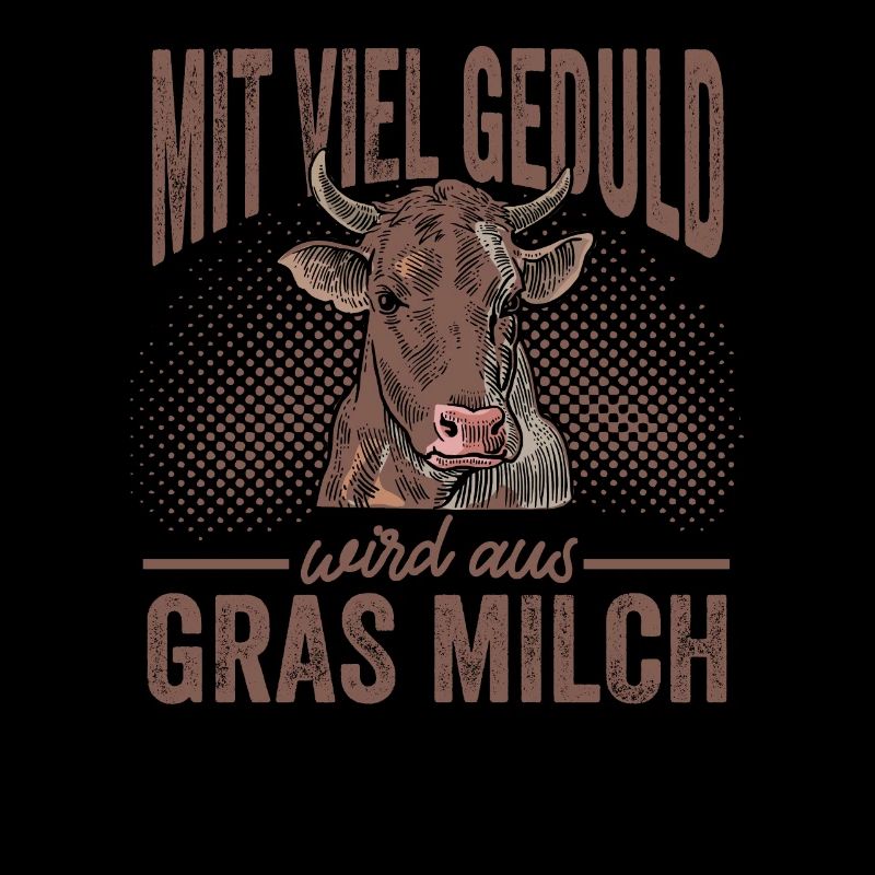 Mit Viel Geduld Wird Aus Gras Milch Lustiges Kuh