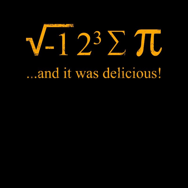 Maths étudiant mathématicien blague I ate some Pie