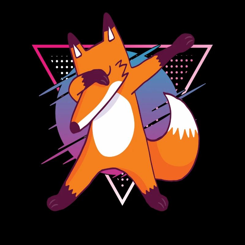 Kinder Fuchs Dabbing Fox Dab Fox in 90s
