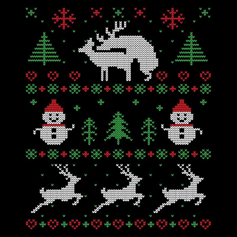 Joy Deer pull de Noël moche