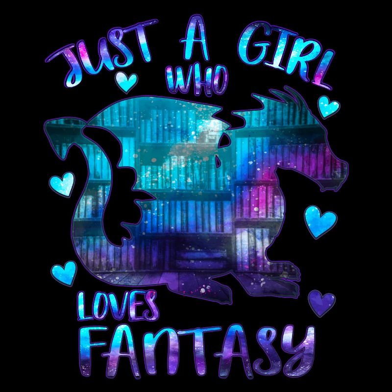 Nur ein Mädchen, das Fantasy-Bücher liebt