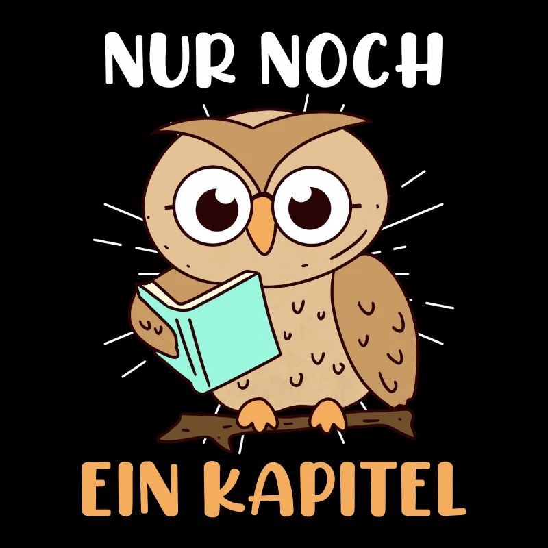 Lehrer Bücherwurm Nur noch ein Kapitel Lese Eule