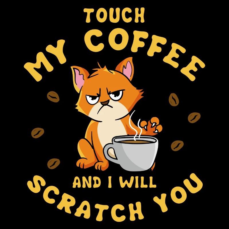 Scratch You Angry Cat Coffee Monday