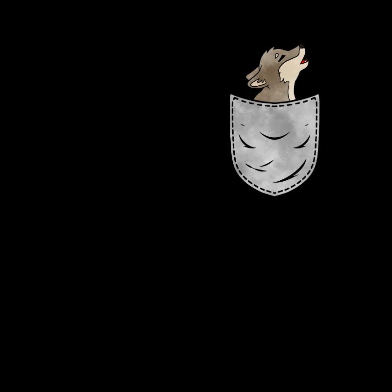Wolf In Deiner Tasche Tier Brusttasche Wolf