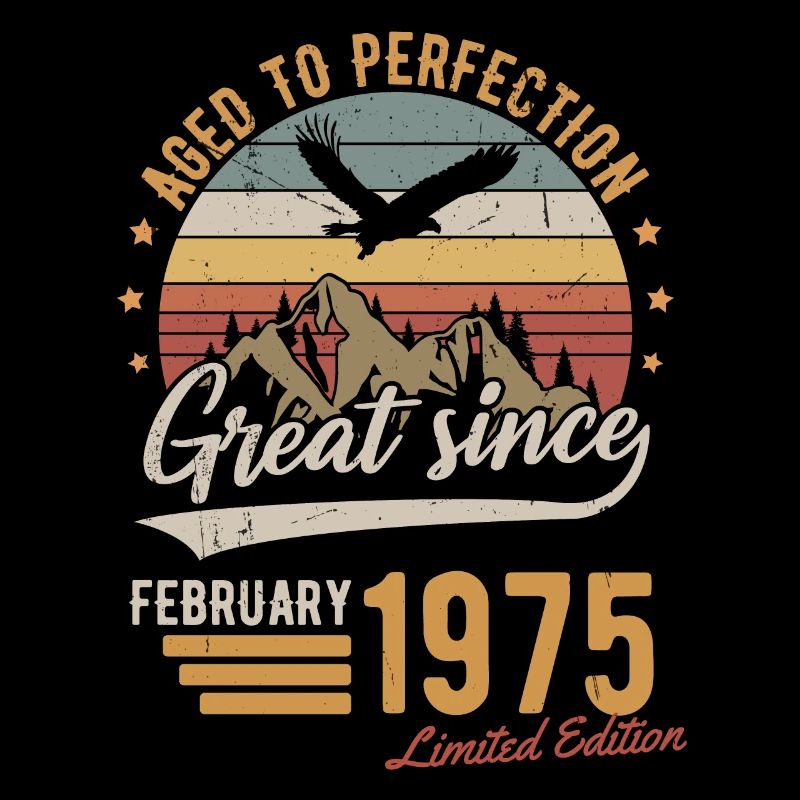 Februar 1975 Limited Edition Geburtstag