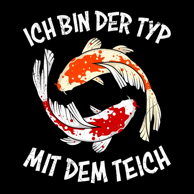 Ich bin der Typ mit dem Teich Koi Teich Koi