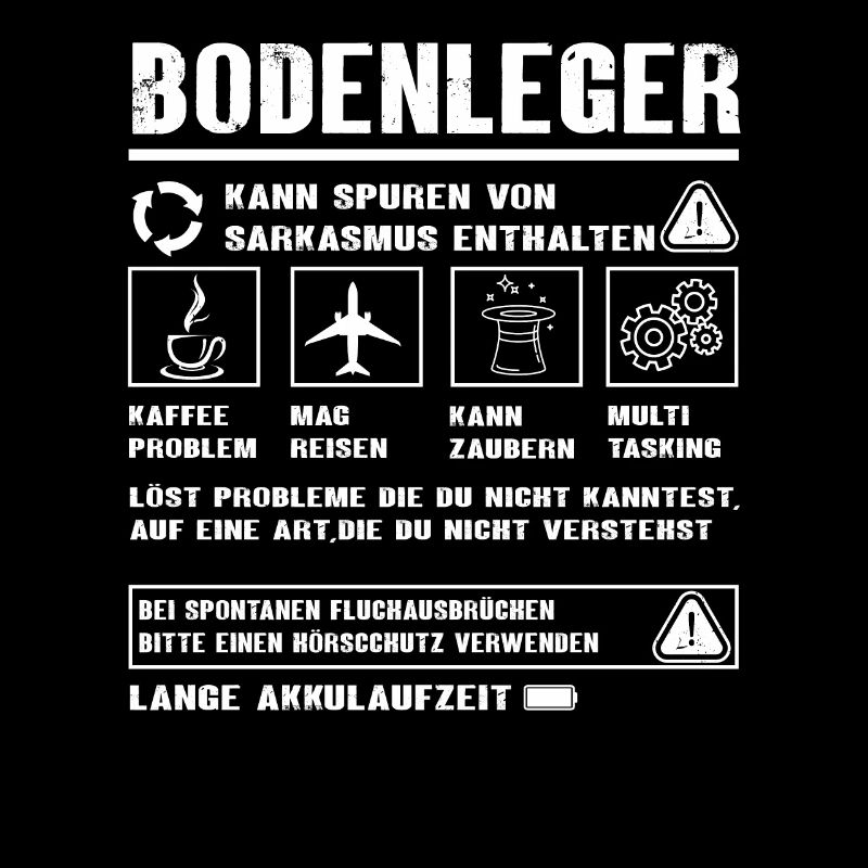BODENLEGER Spruch Beruf Sarkasmus Lustig Humor