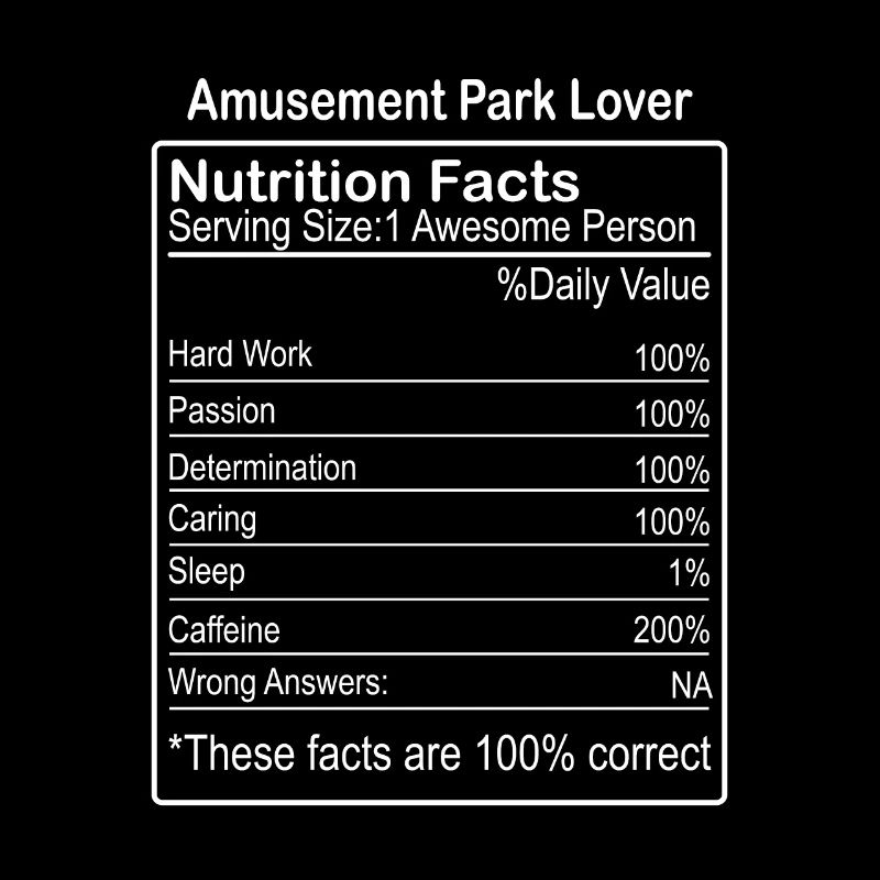 Valeur nutritive de l’amateur de parc d’attractions