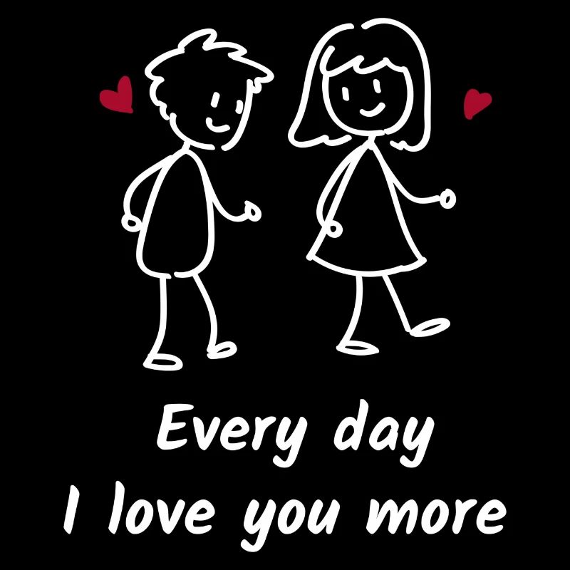 Chaque jour, je t’aime de plus en plus. Amour doux