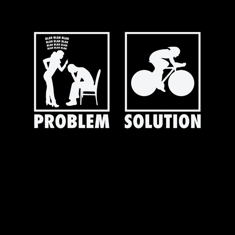 Énoncé du cycliste cycliste à vélo Solution au problème.