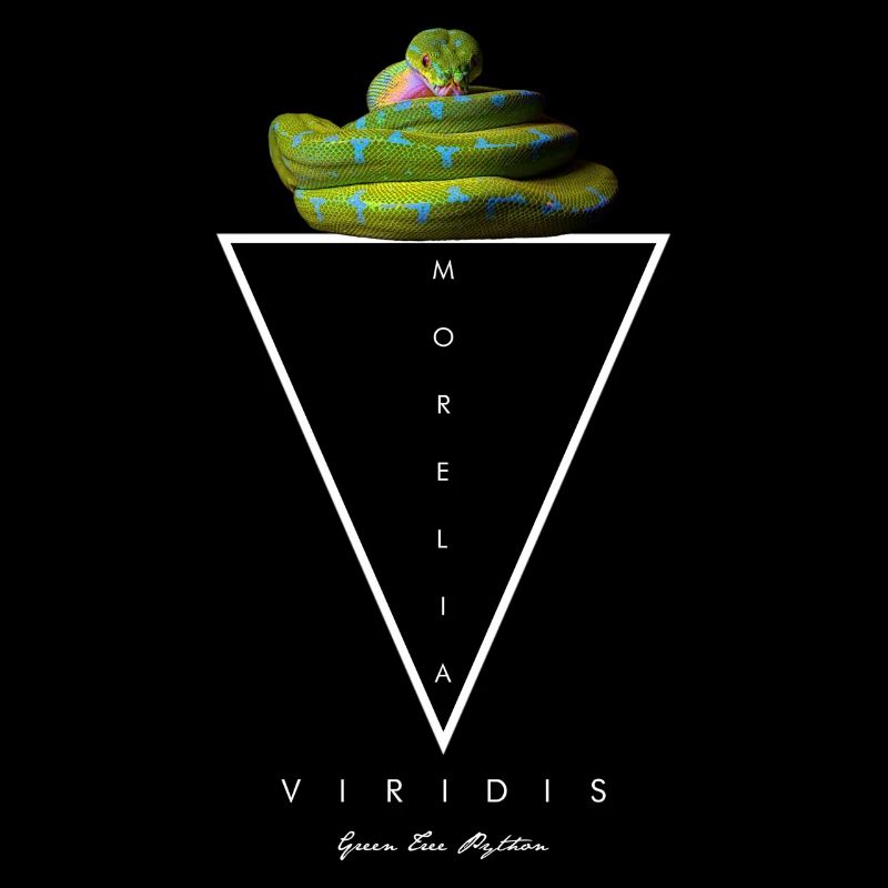 Arbre vert Python Géométrique moderne