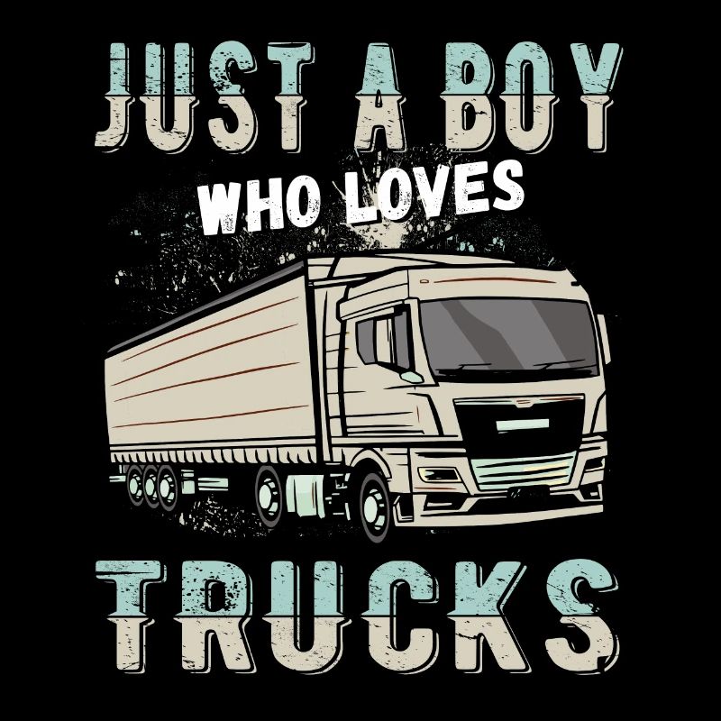 nur ein Junge, der Trucks liebt