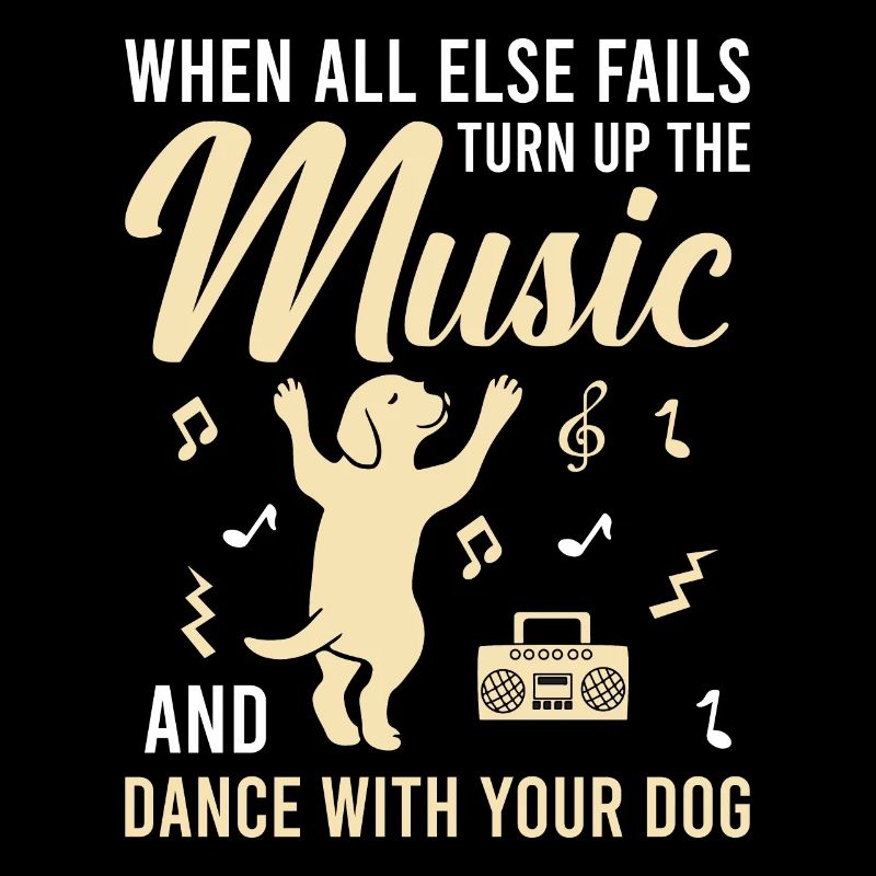 Dog lover dog four-legged dancing