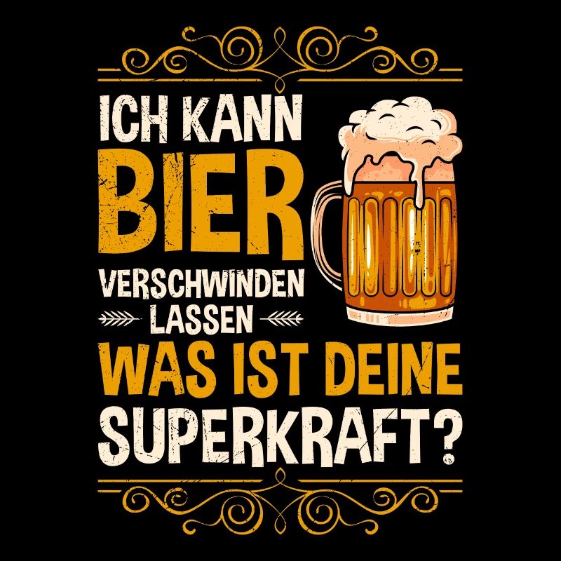 Superkraft Bier verschwinden lassen Männer