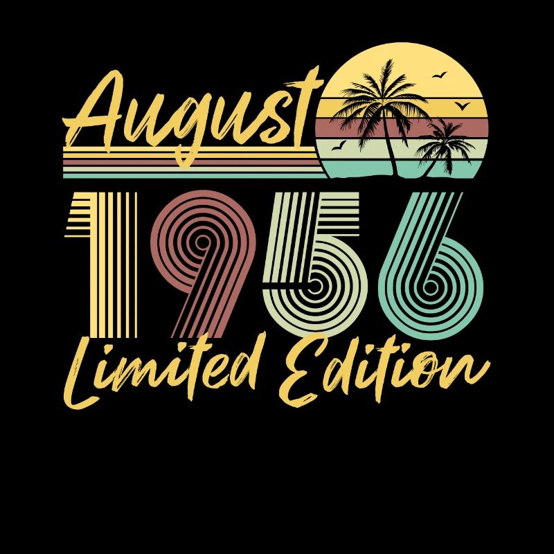 August 1956 Limited Edition Geburtstag Geschenk