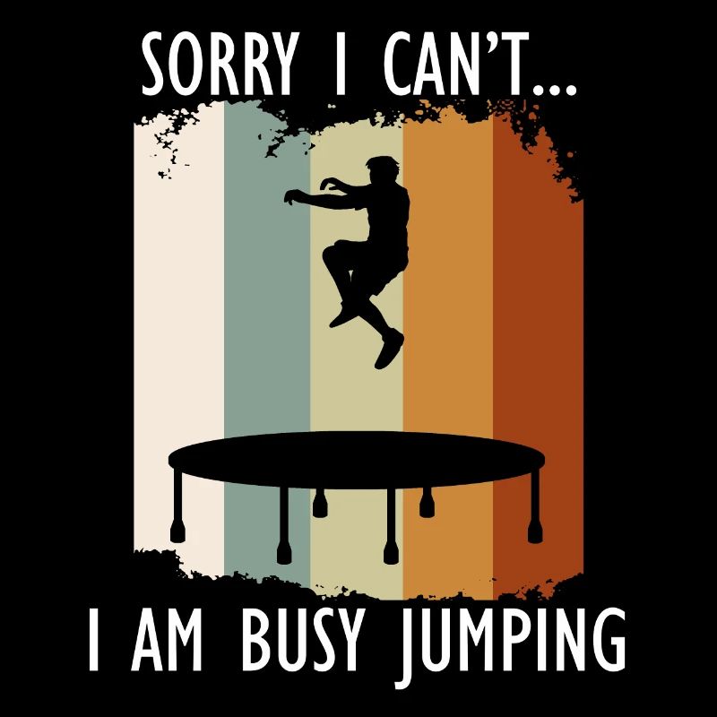 Busy Trampoline Jumping Bounce Trampolinist