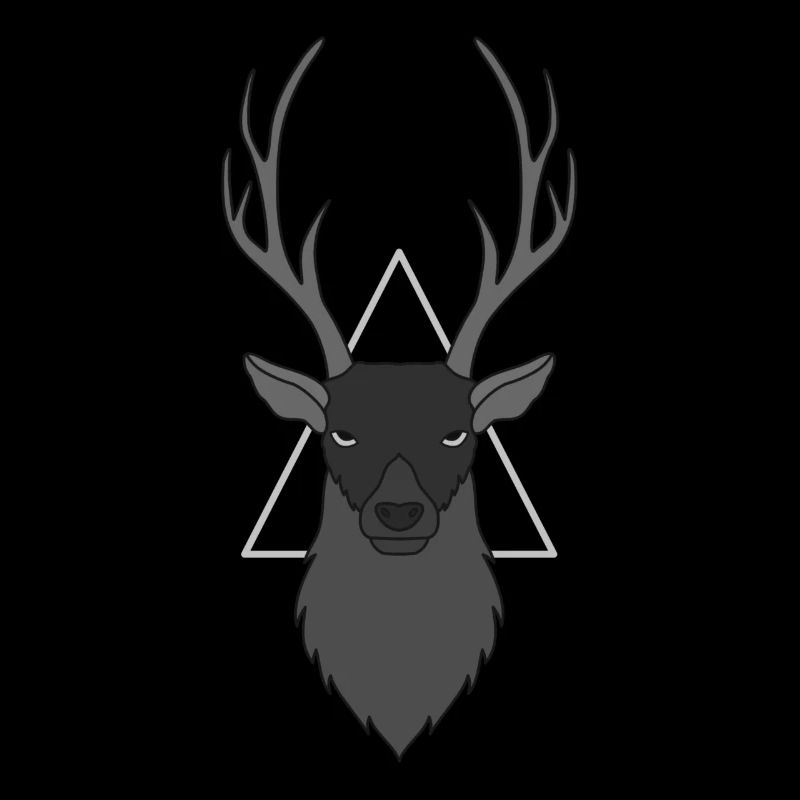 Rothirsch Geweih mit Hirschgeweih