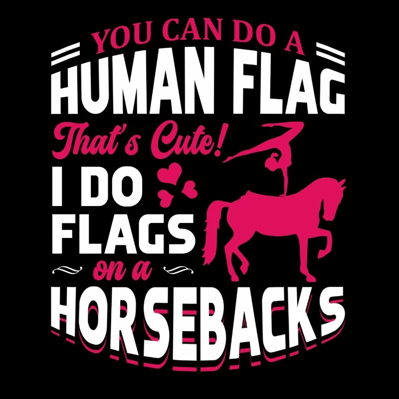 Voûter je fais des drapeaux à cheval