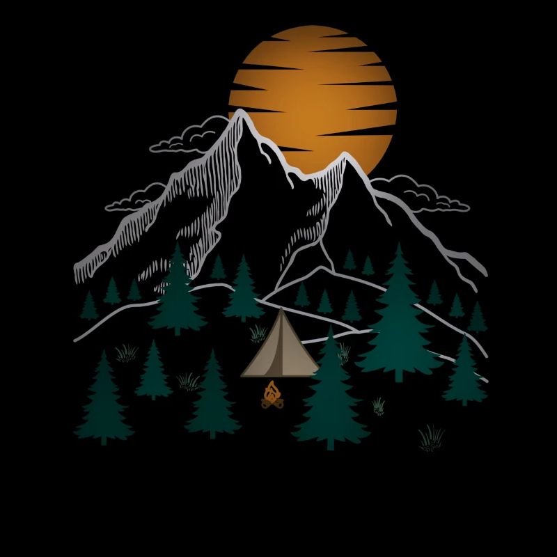Camping in den Bergen