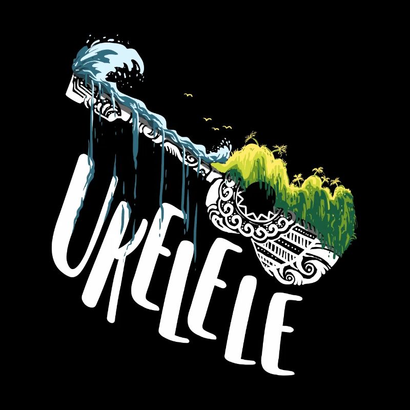 Tribal Pattern Ukulele Player Ukuleles Guitar