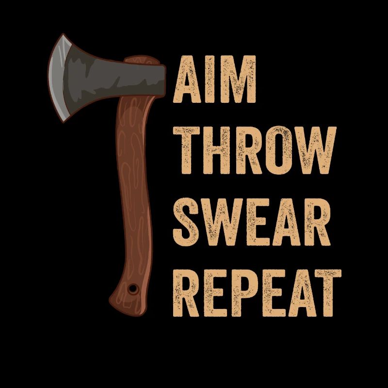 Axt Aim Throw Swear Repeat Axtwerfen