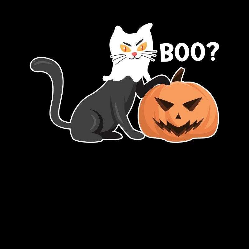 Ghost Halloween Cat