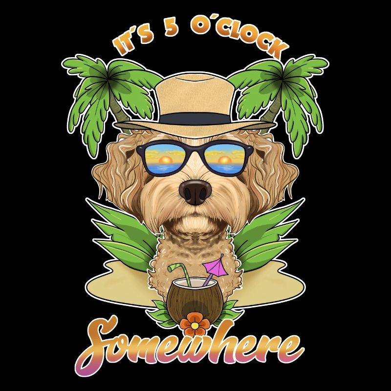 It Is 5 OClock Somewhere Drinking Labaradoodle