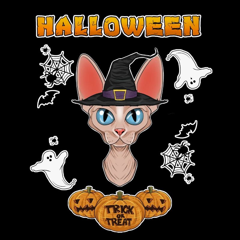 Sphynx Cat Lover I Joyeux Halloween