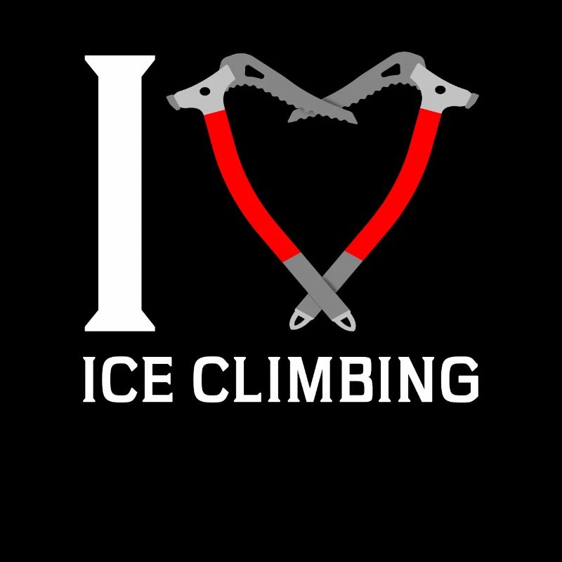 Ich Liebe Eisklettern Eiskletterer Eispickel