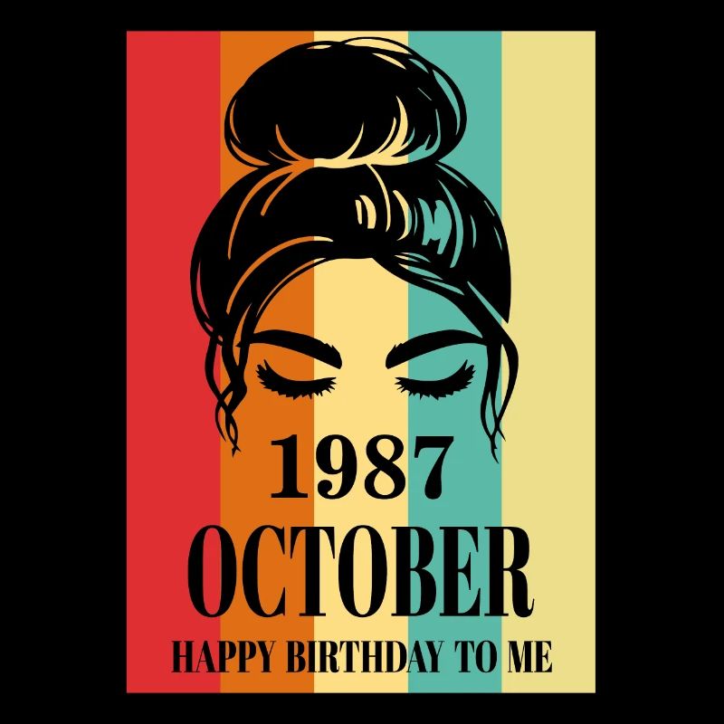 Octobre 1987 Joyeux anniversaire à moi