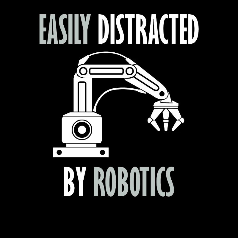 Abgelenkt von Robots Programming Coder Engineer