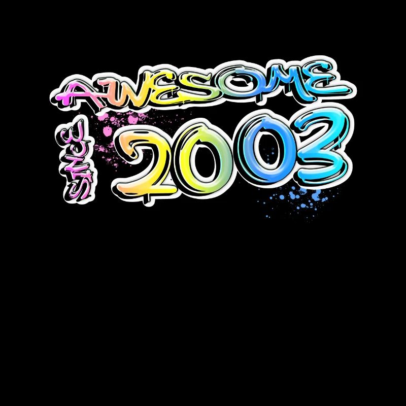 Awesome since 2003 Graffiti Motiv