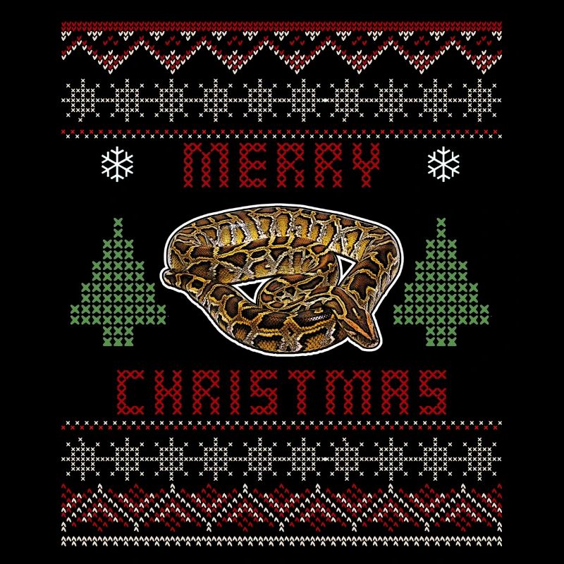 Burmese Python Christmas