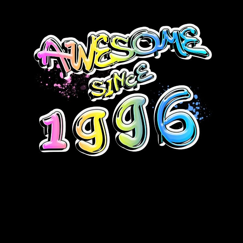Awesome since 1996 Graffiti Motif