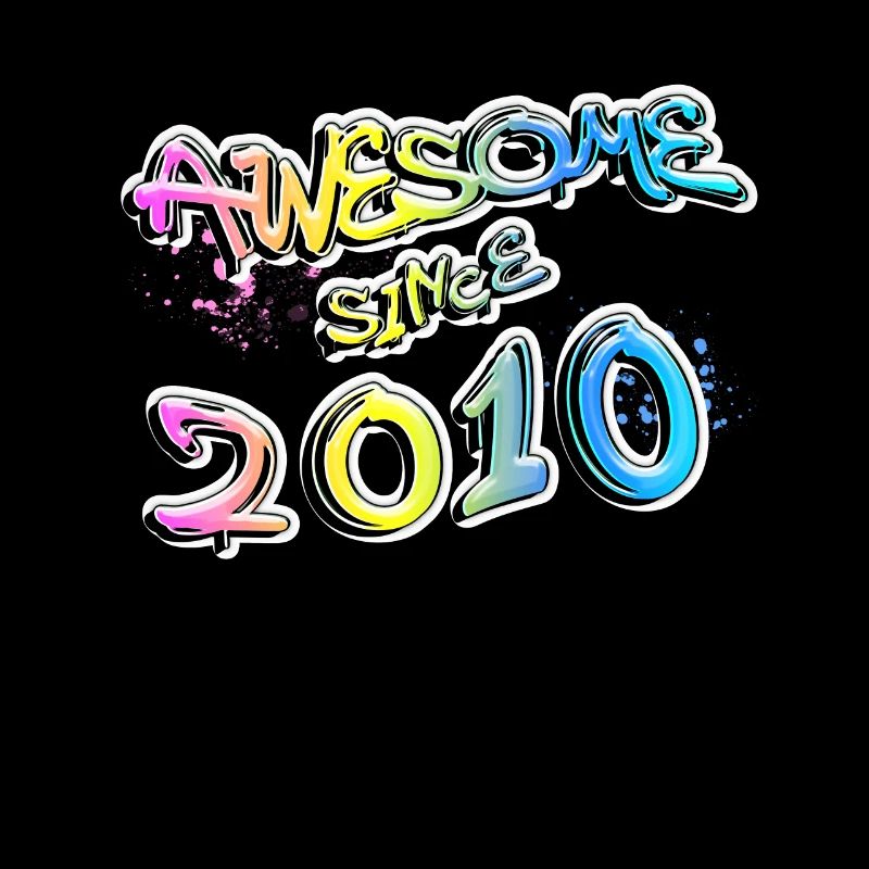 Awesome since 2010 Graffiti Motiv
