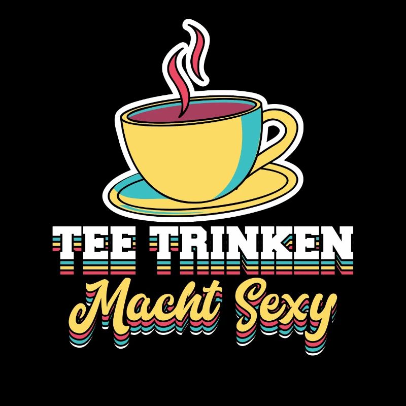 Lustiges gemütlich Bio Tee Trinker Spruch design