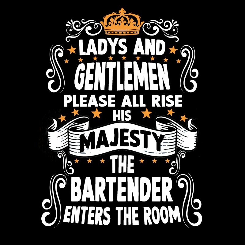 Bartender T witziges Spruch Motiv Bartender