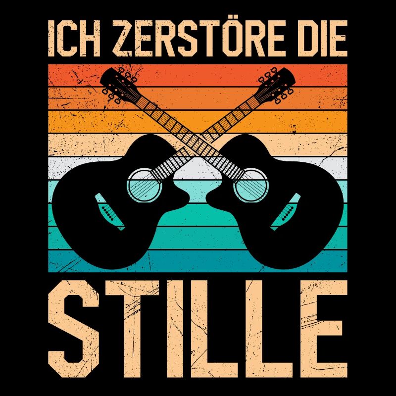 I destroy the silence I play guitar