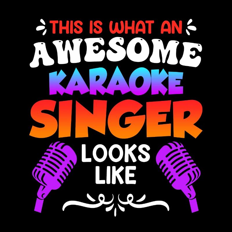 So sieht ein Karaoke Sänger aus Karaoke singen