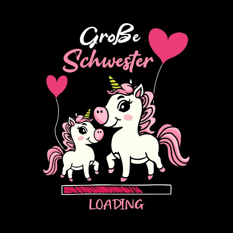 Große Schwester Loading Einhorn Luftballon