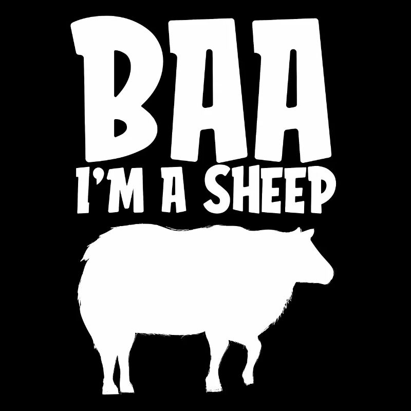 Baa Ich bin ein Schaf Lustiges Lazy Halloween Kostüm