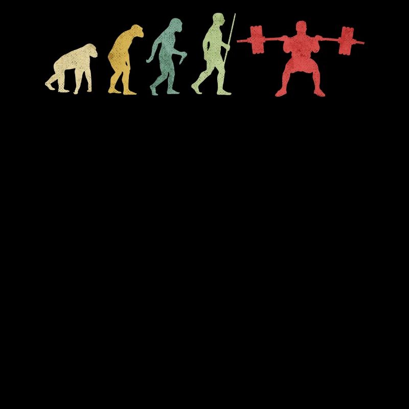 Evolution des Gewichtshebens Körperbau