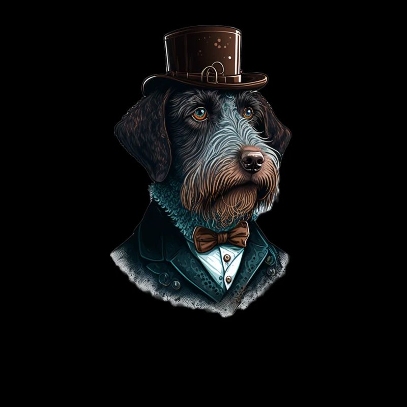 Hund German Wirehaired Pointer Hundemotiv