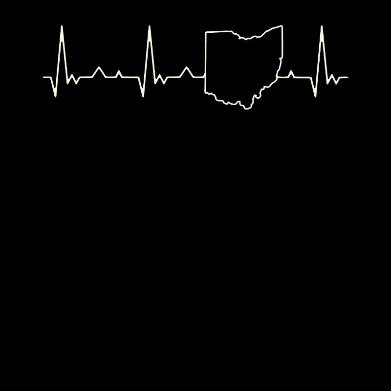 Ohio State USA. Herz. Liebe. Ekg. Impuls.