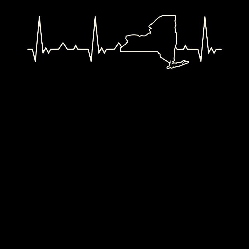 Estado de Nueva York EE. UU. Corazón. Amor. Ekg.