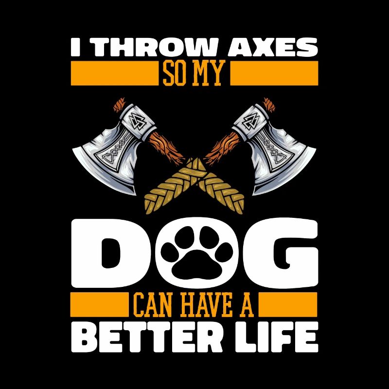 Axtwerfen Axtwerfer Hund