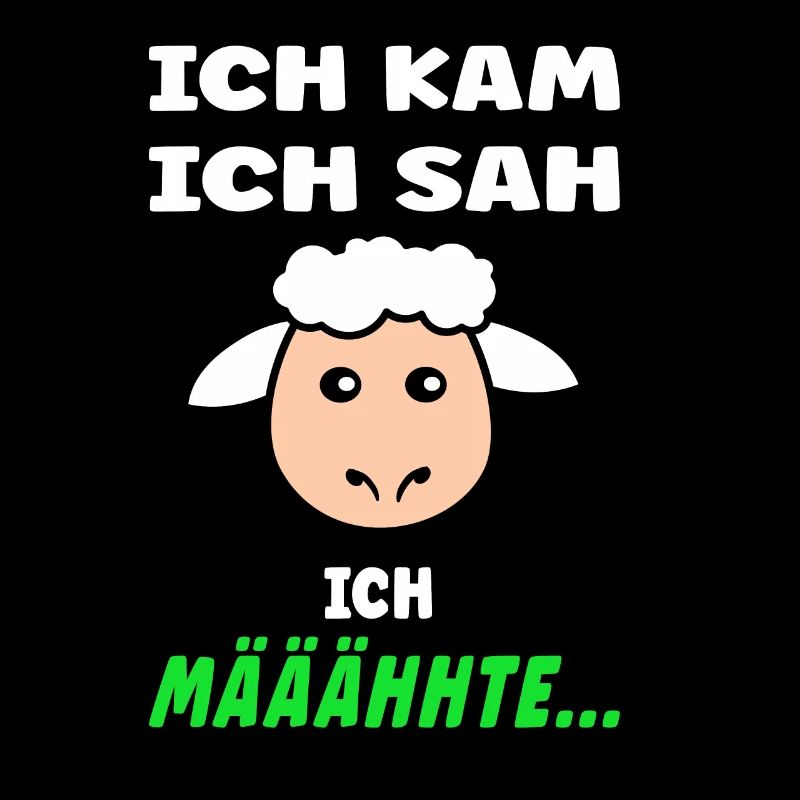 Schäfchen Spruch - Lustiges Design mit Schaf