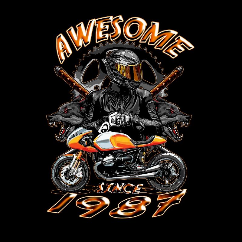 Awesome since 1987, Biker Geburtstag